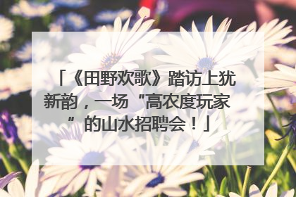 《田野欢歌》踏访上犹新韵，一场“高农度玩家”的山水招聘会！