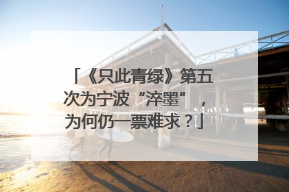 《只此青绿》第五次为宁波“淬墨”，为何仍一票难求？