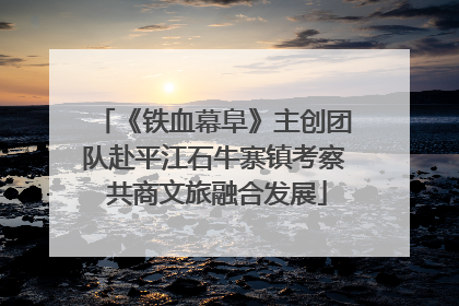 《铁血幕阜》主创团队赴平江石牛寨镇考察 共商文旅融合发展