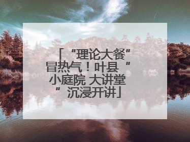 “理论大餐”冒热气！叶县“小庭院 大讲堂”沉浸开讲