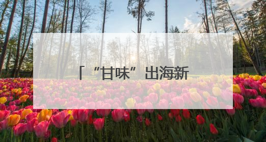 “甘味”出海新象：从“鲜”到优的全球吸引力