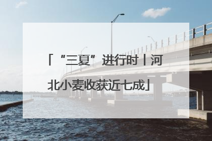 “三夏”进行时丨河北小麦收获近七成