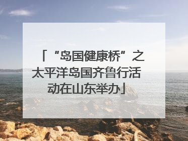 “岛国健康桥”之太平洋岛国齐鲁行活动在山东举办