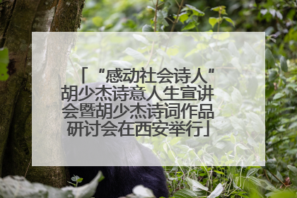 “感动社会诗人”胡少杰诗意人生宣讲会暨胡少杰诗词作品研讨会在西安举行