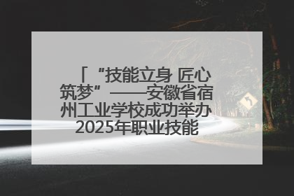 “技能立身 匠心筑梦”——安徽省宿州工业学校成功举办2025年职业技能活动周各项活动