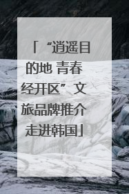 “逍遥目的地 青春经开区”文旅品牌推介走进韩国