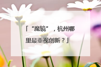 “魔镜”，杭州哪里最重视创新？