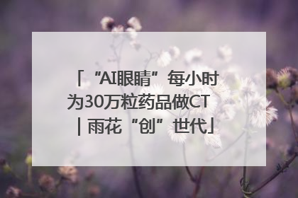 “AI眼睛”每小时为30万粒药品做CT｜雨花“创”世代