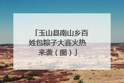 玉山县南山乡百姓包粽子大赛火热来袭（图）
