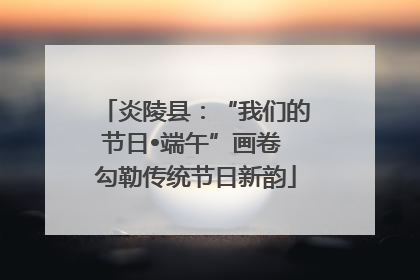 炎陵县：“我们的节日•端午”画卷 勾勒传统节日新韵