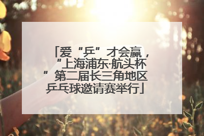 爱“乒”才会赢，“上海浦东·航头杯”第二届长三角地区乒乓球邀请赛举行