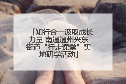 知行合一汲取成长力量 南通通州兴东街道“行走课堂”实地研学活动