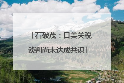 石破茂：日美关税谈判尚未达成共识