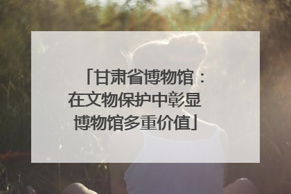 甘肃省博物馆：在文物保护中彰显博物馆多重价值