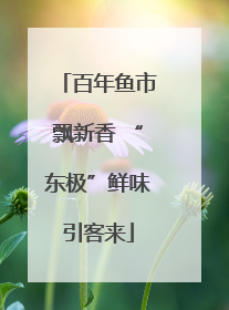 百年鱼市飘新香 “东极”鲜味引客来