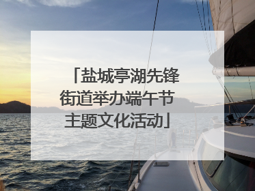 盐城亭湖先锋街道举办端午节主题文化活动