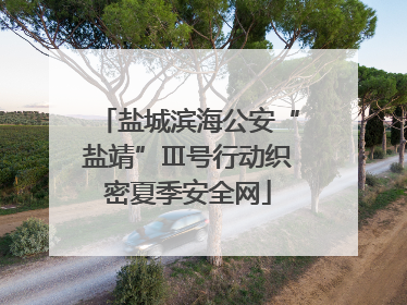 盐城滨海公安“盐靖”Ⅲ号行动织密夏季安全网