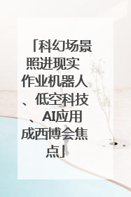 科幻场景照进现实 作业机器人、低空科技、AI应用成西博会焦点