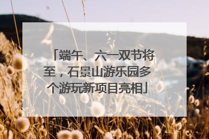 端午、六一双节将至，石景山游乐园多个游玩新项目亮相