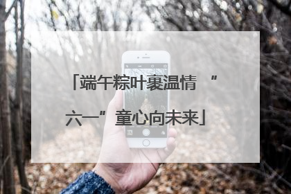 端午粽叶裹温情 “六一”童心向未来