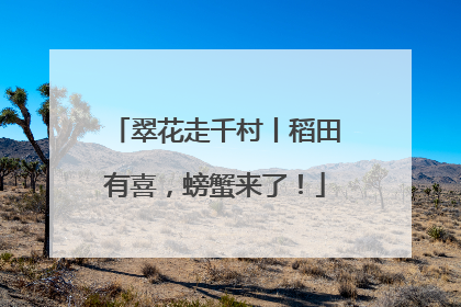 翠花走千村丨稻田有喜，螃蟹来了！