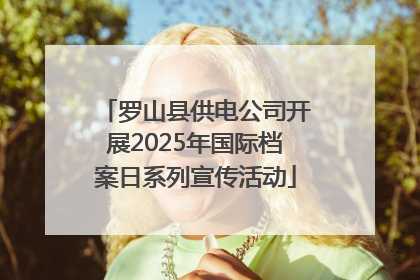 罗山县供电公司开展2025年国际档案日系列宣传活动