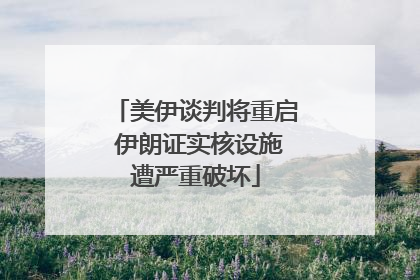 美伊谈判将重启 伊朗证实核设施遭严重破坏