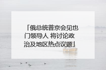 俄总统普京会见也门领导人 将讨论政治及地区热点议题