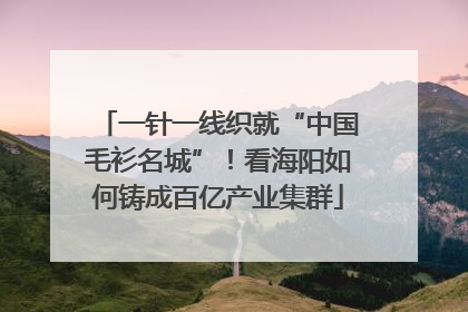 一针一线织就“中国毛衫名城”！看海阳如何铸成百亿产业集群