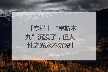 专栏丨“里斯本丸”沉没了，但人性之光永不沉没