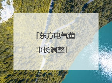 东方电气董事长调整