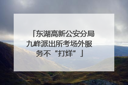 东湖高新公安分局九峰派出所考场外服务不“打烊”