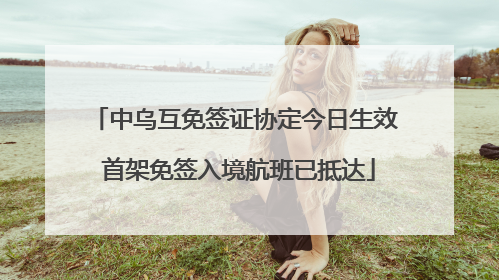 中乌互免签证协定今日生效 首架免签入境航班已抵达