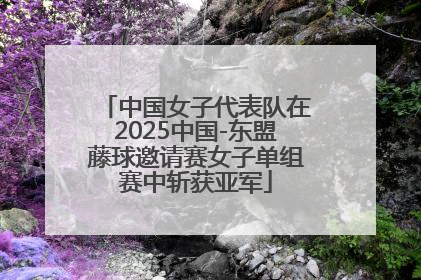 中国女子代表队在2025中国-东盟藤球邀请赛女子单组赛中斩获亚军