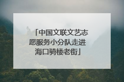 中国文联文艺志愿服务小分队走进海口骑楼老街
