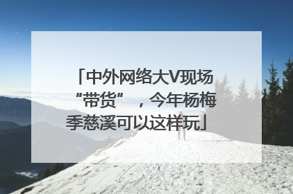中外网络大V现场“带货”，今年杨梅季慈溪可以这样玩