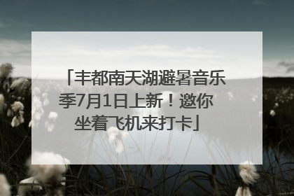 丰都南天湖避暑音乐季7月1日上新！邀你坐着飞机来打卡