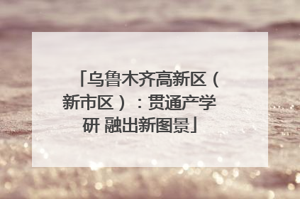 乌鲁木齐高新区（新市区）：贯通产学研 融出新图景