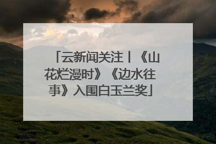 云新闻关注丨《山花烂漫时》《边水往事》入围白玉兰奖