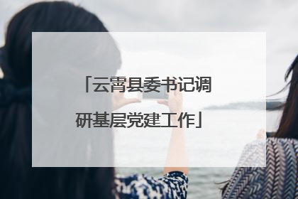 云霄县委书记调研基层党建工作