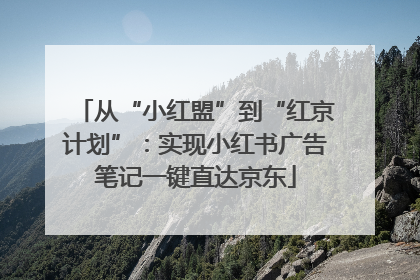 从“小红盟”到“红京计划”：实现小红书广告笔记一键直达京东