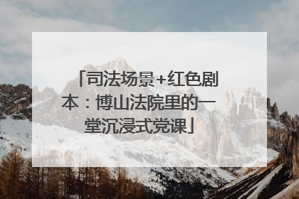 司法场景+红色剧本：博山法院里的一堂沉浸式党课