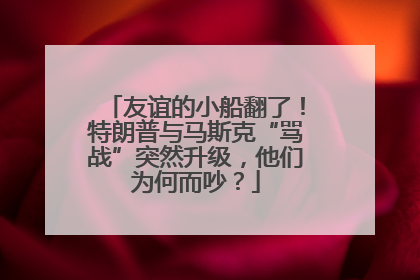 友谊的小船翻了！特朗普与马斯克“骂战”突然升级，他们为何而吵？
