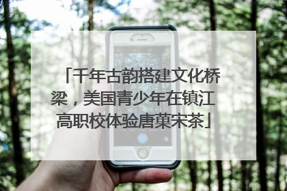 千年古韵搭建文化桥梁，美国青少年在镇江高职校体验唐菓宋茶