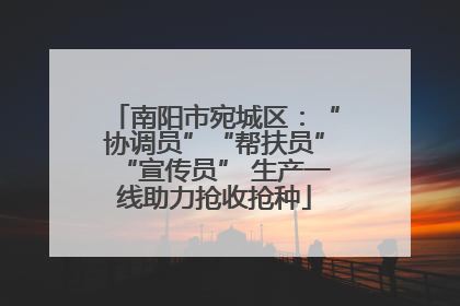 南阳市宛城区：“协调员”“帮扶员”“宣传员” 生产一线助力抢收抢种