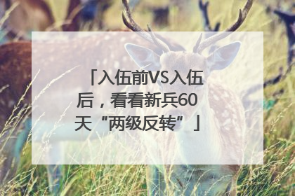 入伍前VS入伍后，看看新兵60天“两级反转”