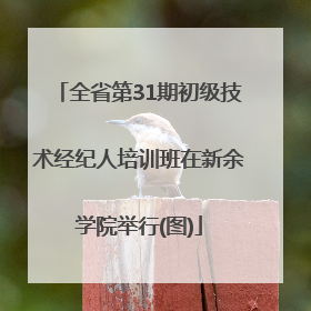 全省第31期初级技术经纪人培训班在新余学院举行(图)