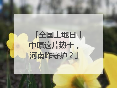 全国土地日丨中原这片热土，河南咋守护？