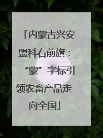 内蒙古兴安盟科右前旗：“蒙”字标引领农畜产品走向全国