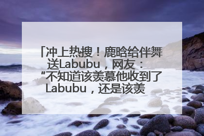 冲上热搜！鹿晗给伴舞送Labubu，网友：“不知道该羡慕他收到了Labubu，还是该羡慕鹿晗送他礼物”